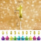 Birthday Candles For Cake  Gold Number 1 Candles  Happy 1 