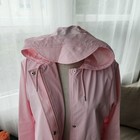 Rains Unisex Long Waterproof String Parka Jacket  Color Pink  Nwt Msrp  155
