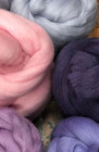 Wisteria Color Mix Top Roving Spinning Felting Merino Wool 10 Oz Bag