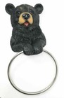 Ebros Cabin Vanity Bathroom Bear Hand Towel Ring Holder Figurine Powder Room