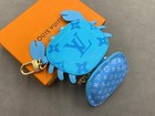 Blue Crab Bag Charm Coin Bag - Mini Pouch Keychain Monogram W box