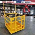 43 x45  Forklift Safety Cage  Forklift Man Basket Work Platform Safety 1400 Lbs