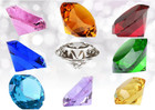4   100mm Glass Diamond Shaped Paperweight Home Office Wedding Decoration Gift