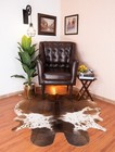 Cowhide Rug Brown   White Cow Skin Real Animal Hide Hair On Cow Leather Rug Sale