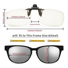 Reading Glasses Clip On Magnifiers For Eyeglassesand Flip 1 0x  Transparent