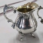 Wallace Silverplate Set Creamer Sugar   Butter Dish Baroque Pattern 233 234 206