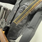 Brass Bullet Guitar Strap Genuine Leather Rivethead Punk Rock Thrash Usa Made