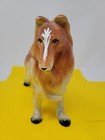 Vintage Porcelain Ceramic Collie Dog Canine Figure Figurine Decor Japan 