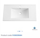 Fresca Torino 36  White Integrated Sink With Countertop