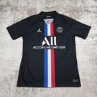 Paris Saint-germain Jersey Mens M Black Soccer Jordan Nike 2019-2020