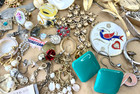 Vintage Estate Modern Junk Drawer Lot 2 5 Lb  Jewelry Restore Repair Repurpose