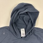 Adidas Mens Fleece Pullover Hoodie Hooded Sweatshirt With Zip Pocket Black Large