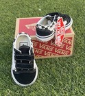New And Original Vans Shoes Old Skool V Checkerboard Size 4 For Baby Toddler 