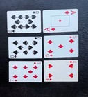 6 Vintage Swap Playing Cards - Railroad Rail Train Trains