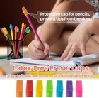 Cap Erasers For Pencils Pulk  Pencil  Erasers Cap Eraser Top Assorted Colors-100