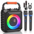 Karaoke Machine For Adults   Kids  Portable Bluetooth Karaoke Speaker With 2 