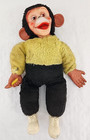 Vintage Rubber Face Mr  Bim Zippy Plush Monkey With Banana 18 Inch