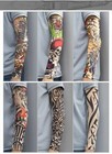 6pcs Tattoo Cooling Arm Sleeves Basketball Outdoor Sport Sun Uv Protection Cover
