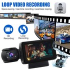 1080p Dual Lens Car Dvr Dash Cam Video Recorder G-sensor Front   Inside Camera
