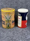 Vintage 1980s Advertising Tin Lot Uncle Ben   s Rice 1985 Quaker Oats 1982 Decor