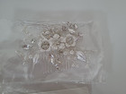 Lot 5 Bridal Hair Combs Rhinestone Crystal   Pearl Wedding Silver Up-do Prom New