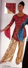 Foil Wide Leg Pants Praise Liturgical Ch ladies Gold Or Silver Metallic Over 50
