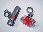 Bike Bicycle Cycling Front 5 Led Head Light 9 Led Back Rear Flashlight Us Seller