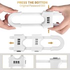 4 Pack U-shaped Sliding Cabinet Locks Multifunctional Child Safety Adjustable