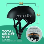 Serenelife Slhelmybk Sports Safety Bicycle Kids Helmet  black 