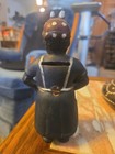 Vintage Black Americana Female Figure Cast Iron Coin Bank Spatula Spoon 6 