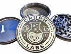 Crush Labs 4pc 4 -inch  100mm  Aluminum Herb Grinder     Gunmetal Anodized Quality