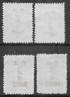 China Taiwan Province Sc J6-9  Due  Mint No Gum As Issued  Fresh Color very Fine