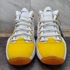 Reebok Question Mid Allen Iverson White Yellow Toe Lakers Pe Men s Size 9