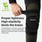 Qunature Protective Knee Pads thick Sponge Anti-slip collision Knee Sleeve 1pair