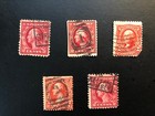 Old  Vintage  Us Stamp   2 Cent Washington  B  Lot Of 5   Sold As Is