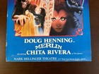 Rare Merlin Chita Rivera Doug Henning Window Card Poster Broadway  14x22