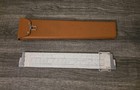 Keuffel   Esser     10 Deci-lon 1961 Slide Rule W  Leather Case Excellent 68-1100
