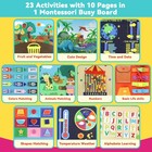 Busy Book Board Learning Montessori Toys For 1 2 3 4 Year Old Boy Birthday Gifts