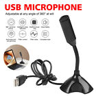 Portable Usb Condenser Mic Mini Usb Microphone For Desktop Computer  laptop Us