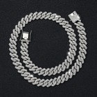 12mm Gold Plated Iced Cz Out Miami Cuban Link Bracelet Chain For Men Women