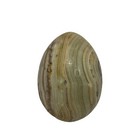 Vintage Hand Carved Stone Egg 2 5 In Tall