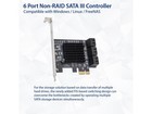 6 Port Sata Iii To Pcie 3 0 X1 Non-raid Expansion Card