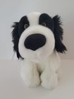 Dog Applause Stuffed Animal Plush Sings  puppy Love  Border Collie Black white