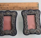 Lot Of 2 Vintage  Silver And  Velvet Beautifully Crafted Small Picture Frames 