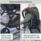 Ingenuity 3dquickclose Cs  Compact Fold Lightweight Stroller Forest Green New