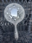 Vintage Art Nouveau Floral Hand Vanity Silver Plate Mirror  comb Beautiful Piece
