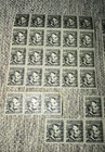 Lot Of 50 Abraham Lincoln Black 4 Cent Stamp Antique Stamps Vintage Rare Unused