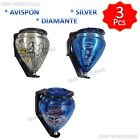 Three Mexican Trompo Avisp  n Silver Diamante Spin Top 3 Pc Cometa Random Color M