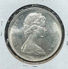 1965 Canada Silver Dollar bu  beautiful Coin  80  Silver