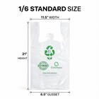 Extra Heavy Duty 1 6 21 X 6 5 X 11 5 3 0 Mil T-shirt Plastic Grocery  Shopp Bags